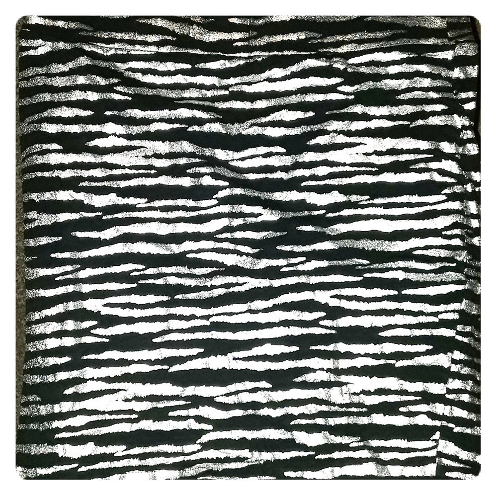 Zebra print pencil skirt